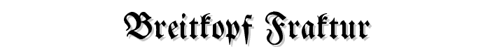 Breitkopf Fraktur font